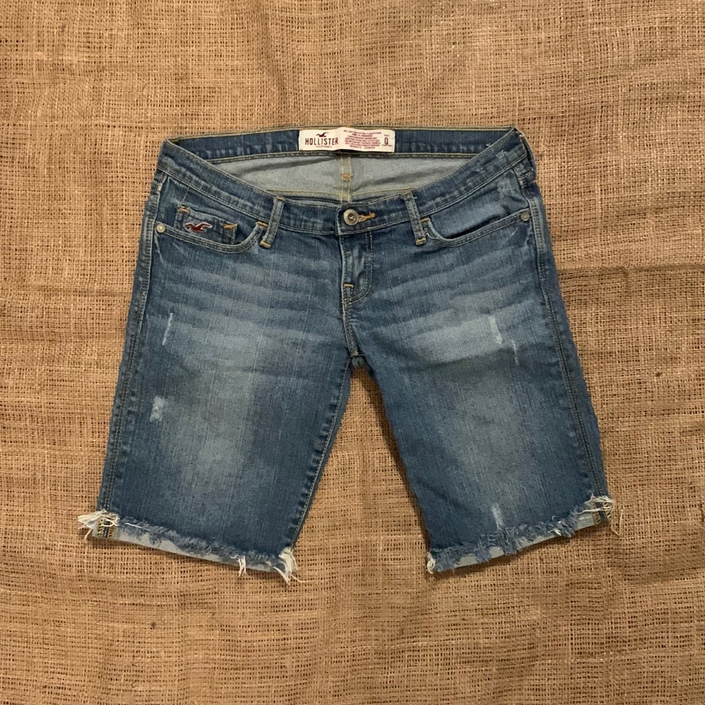 Hollister Distressed Denim Shorts Ripped Women's Size 0